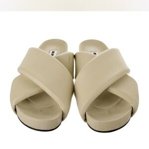 Jil Sander Cream Women's Mules